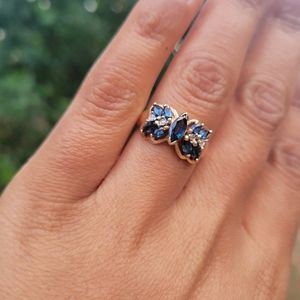Gold Sapphire Ring